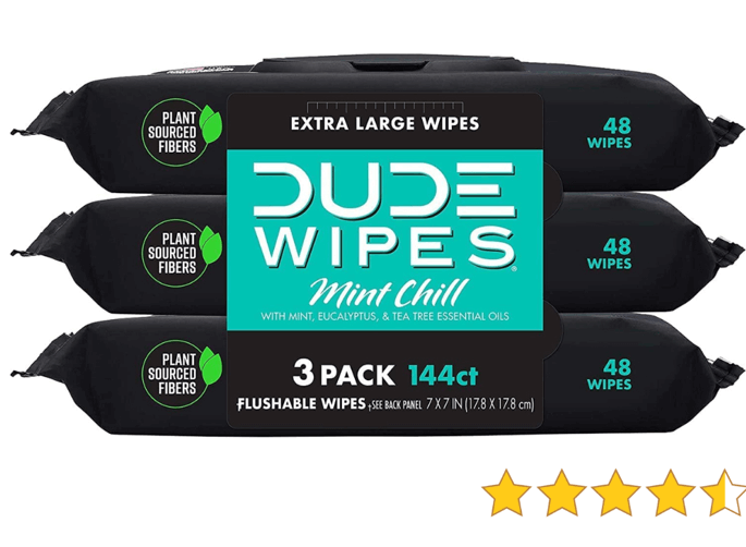 DUDE Wipes Mint Chill Flushable Wipes